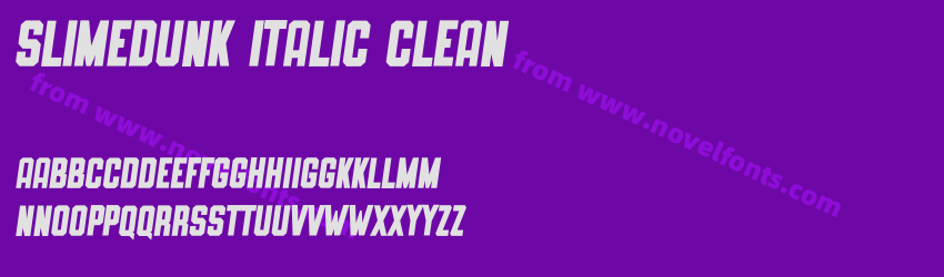 SLIMEDUNK ITALIC CLEANPreview