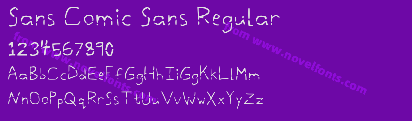 Sans Comic Sans RegularPreview