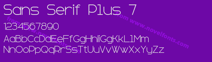 Sans Serif Plus 7Preview