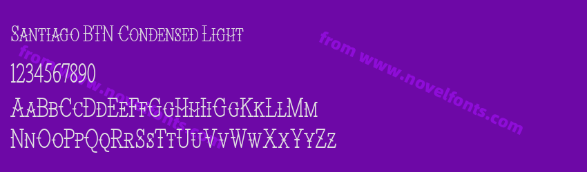 Santiago BTN Condensed LightPreview