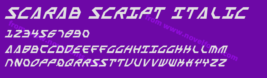 Scarab Script ItalicPreview