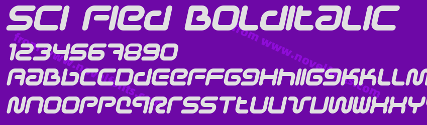 Sci Fied BoldItalicPreview