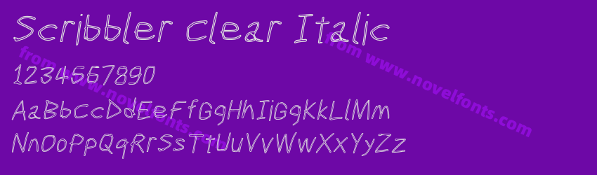 Scribbler Clear ItalicPreview