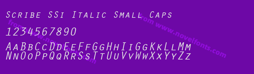 Scribe SSi Italic Small CapsPreview