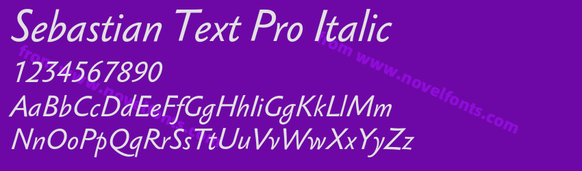 Sebastian Text Pro ItalicPreview