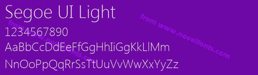 Segoe UI LightPreview