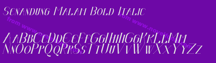 Senandung Malam Bold ItalicPreview