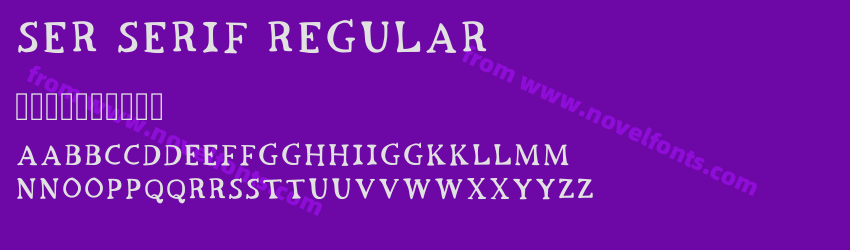 Ser Serif RegularPreview