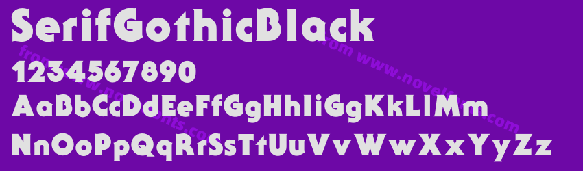 SerifGothicBlackPreview