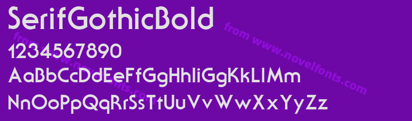 SerifGothicBoldPreview