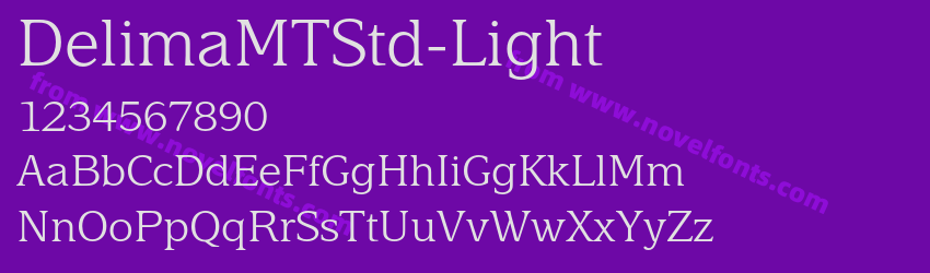 DelimaMTStd-LightPreview