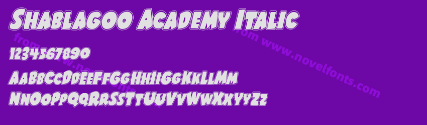 Shablagoo Academy ItalicPreview