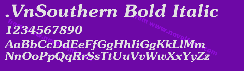 .VnSouthern Bold ItalicPreview