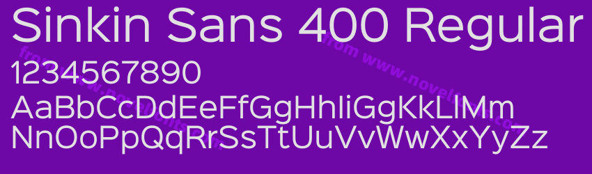 Sinkin Sans 400 RegularPreview