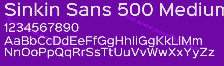 Sinkin Sans 500 MediumPreview