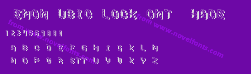 DemonCubicBlockFont ShadePreview