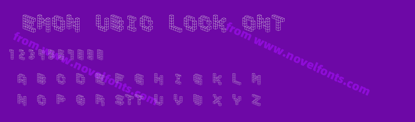 DemonCubicBlockFontPreview