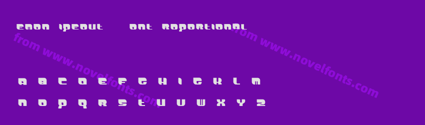 DemonWipeoutXLFontProportionalPreview