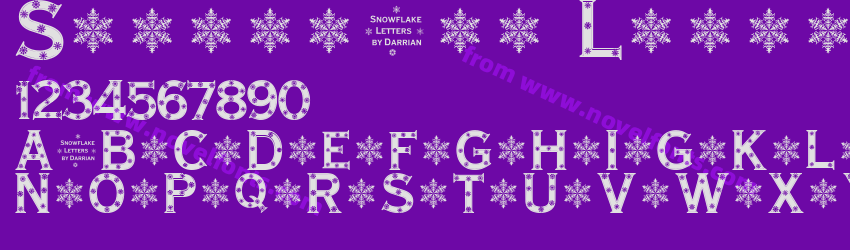 Snowflake LettersPreview