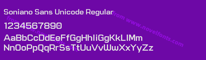 Soniano Sans Unicode RegularPreview