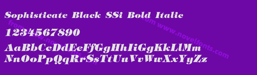 Sophisticate Black SSi Bold ItalicPreview