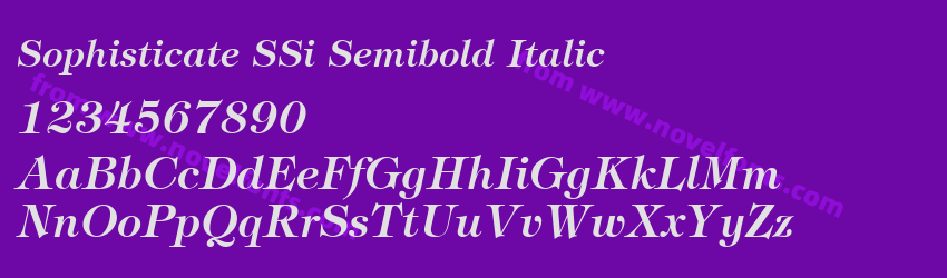 Sophisticate SSi Semibold ItalicPreview