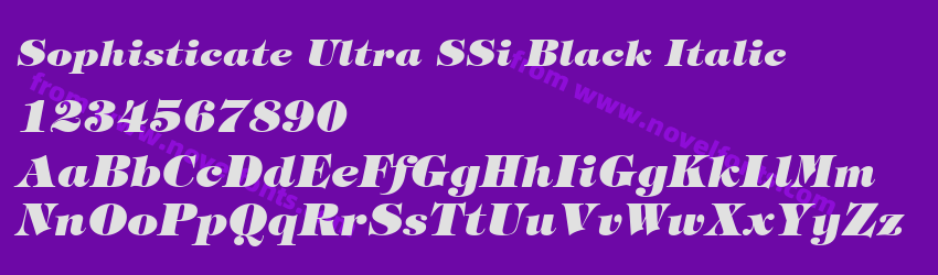 Sophisticate Ultra SSi Black ItalicPreview