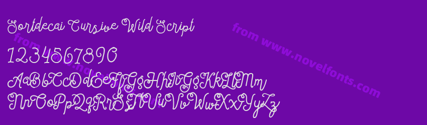 Sortdecai Cursive Wild ScriptPreview