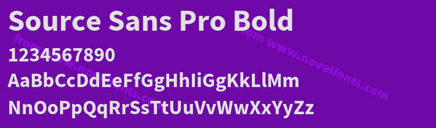 Source Sans Pro BoldPreview