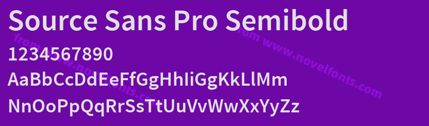 Source Sans Pro SemiboldPreview