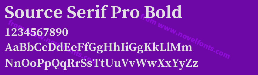 Source Serif Pro BoldPreview