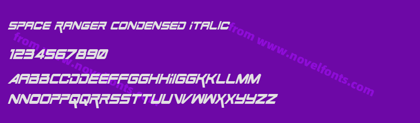 Space Ranger Condensed ItalicPreview