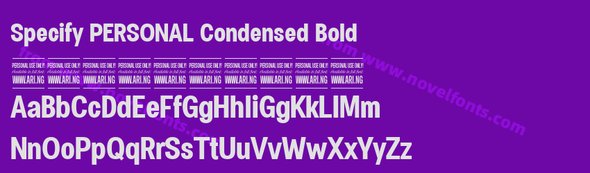 Specify PERSONAL Condensed BoldPreview