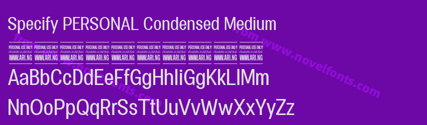 Specify PERSONAL Condensed MediumPreview