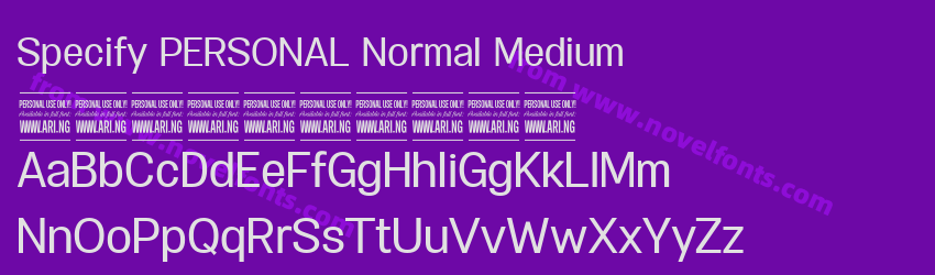 Specify PERSONAL Normal MediumPreview