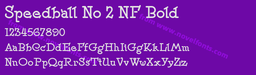 Speedball No 2 NF BoldPreview