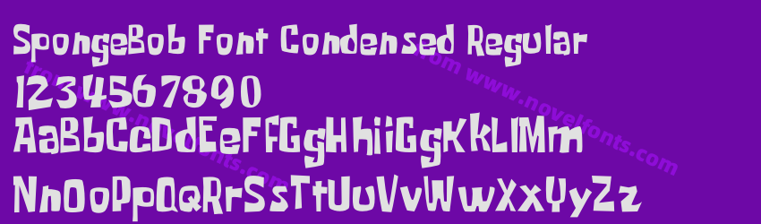 SpongeBob Font Condensed RegularPreview