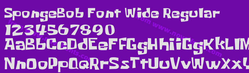 SpongeBob Font Wide RegularPreview