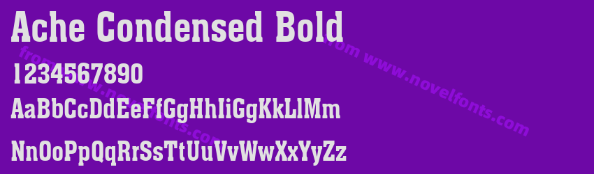 Ache Condensed BoldPreview