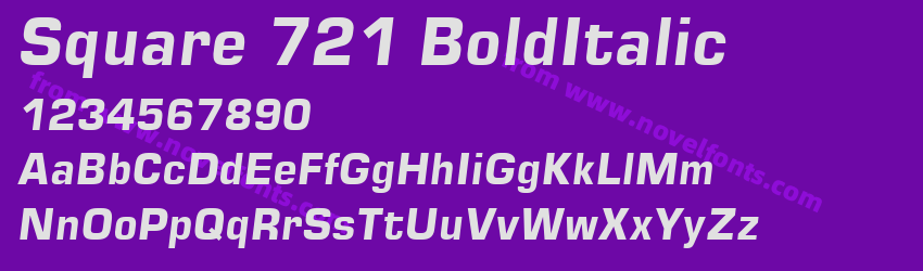 Square 721 BoldItalicPreview