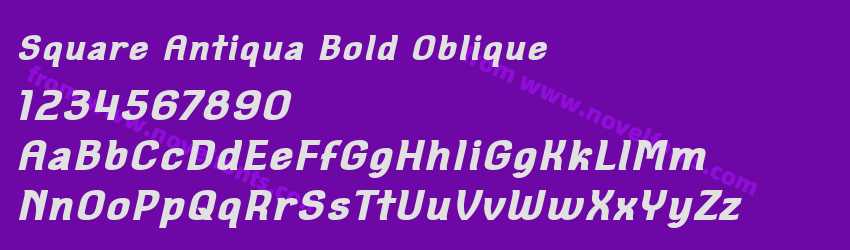 Square Antiqua Bold ObliquePreview