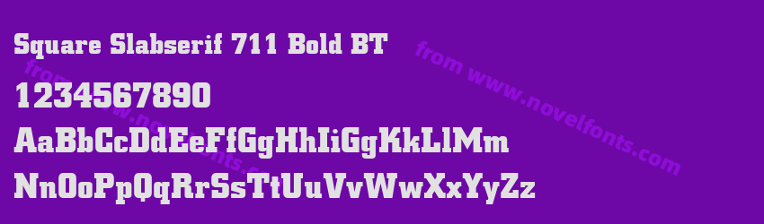 Square Slabserif 711 Bold BTPreview