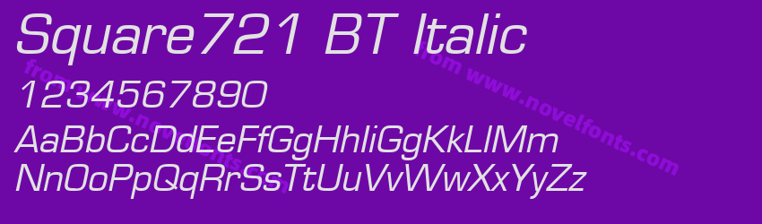 Square721 BT ItalicPreview