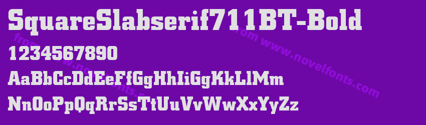 SquareSlabserif711BT-BoldPreview