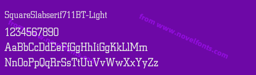 SquareSlabserif711BT-LightPreview