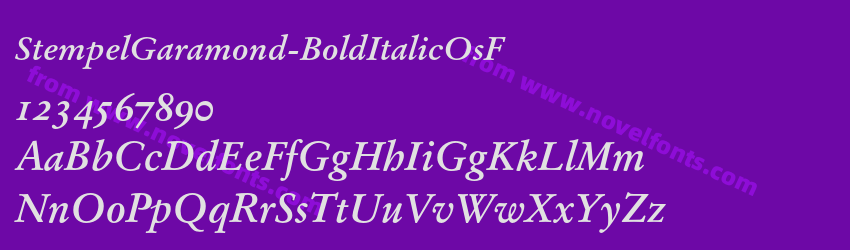 StempelGaramond-BoldItalicOsFPreview