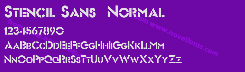 Stencil Sans  NormalPreview