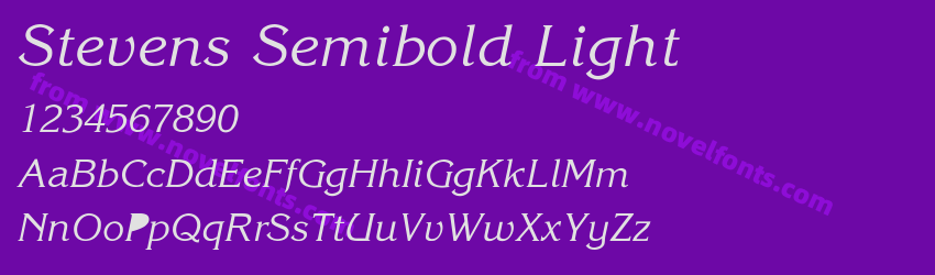 Stevens Semibold LightPreview