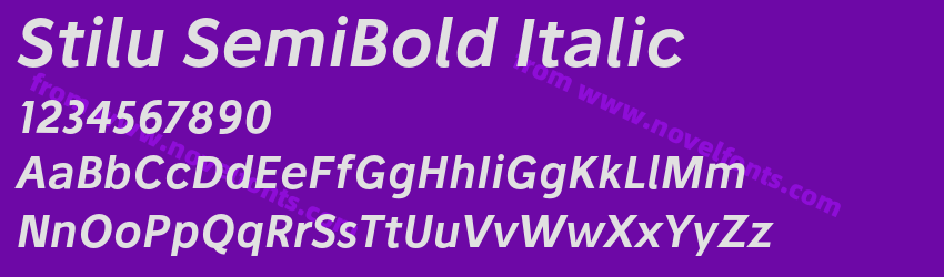 Stilu SemiBold ItalicPreview