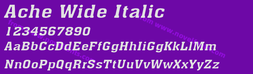 Ache Wide ItalicPreview